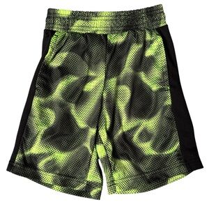 Kids Neon Green and‎ Black Athletic Shorts